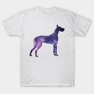 great dane galaxy dog T-Shirt